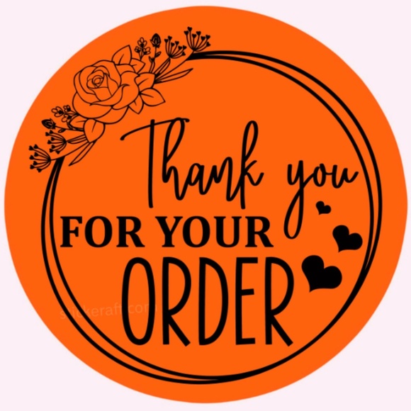 100 thank you for your order sticker 2 in round | Shipping Supplies | NWT - Picture 12 of 13